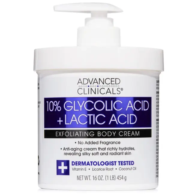 Advanced Clinicals Glycolic and Lactic Acid Cream 230cedis